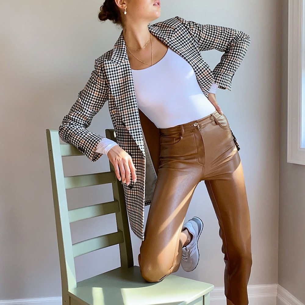 Wilfred MELINA CROPPED PANT Vegan Leather Size 10